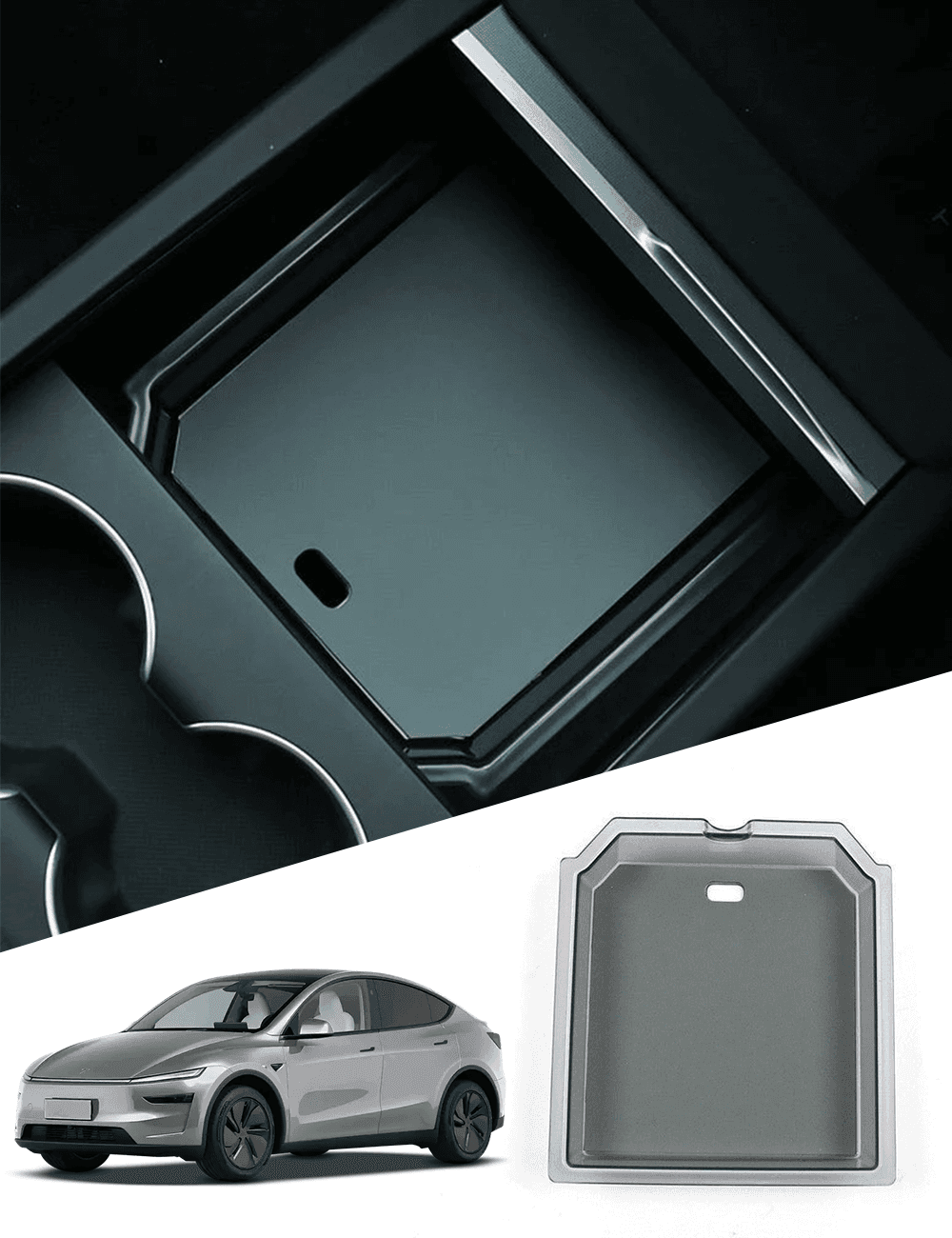 Tesla Center Console Drawer Box 2